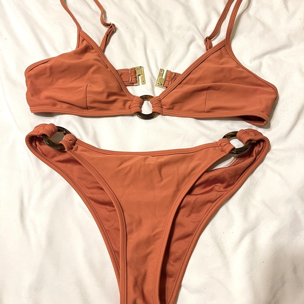 Rusty bikini set. True color is a burnt orange